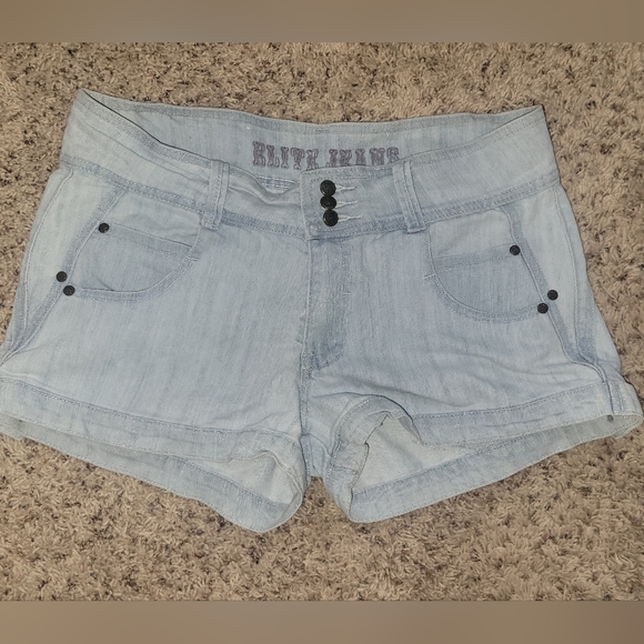 Elite Jeans Mid-Rise Shorts Women's Sz 13/14 - Picture 2 of 11